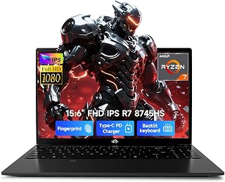 NIMO 15.6" FHD Gaming Laptop: Ryzen 7 8745HS, 32GB DDR5 RAM, 1TB SSD, Radeon 780M, 100W USB-C, Backlit KB