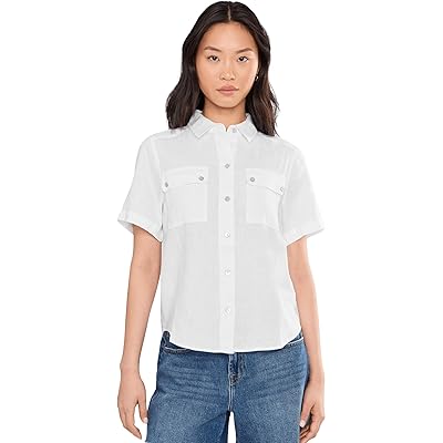 Tommy Bahama Coastalina Short Sleeve Utility Pocket white