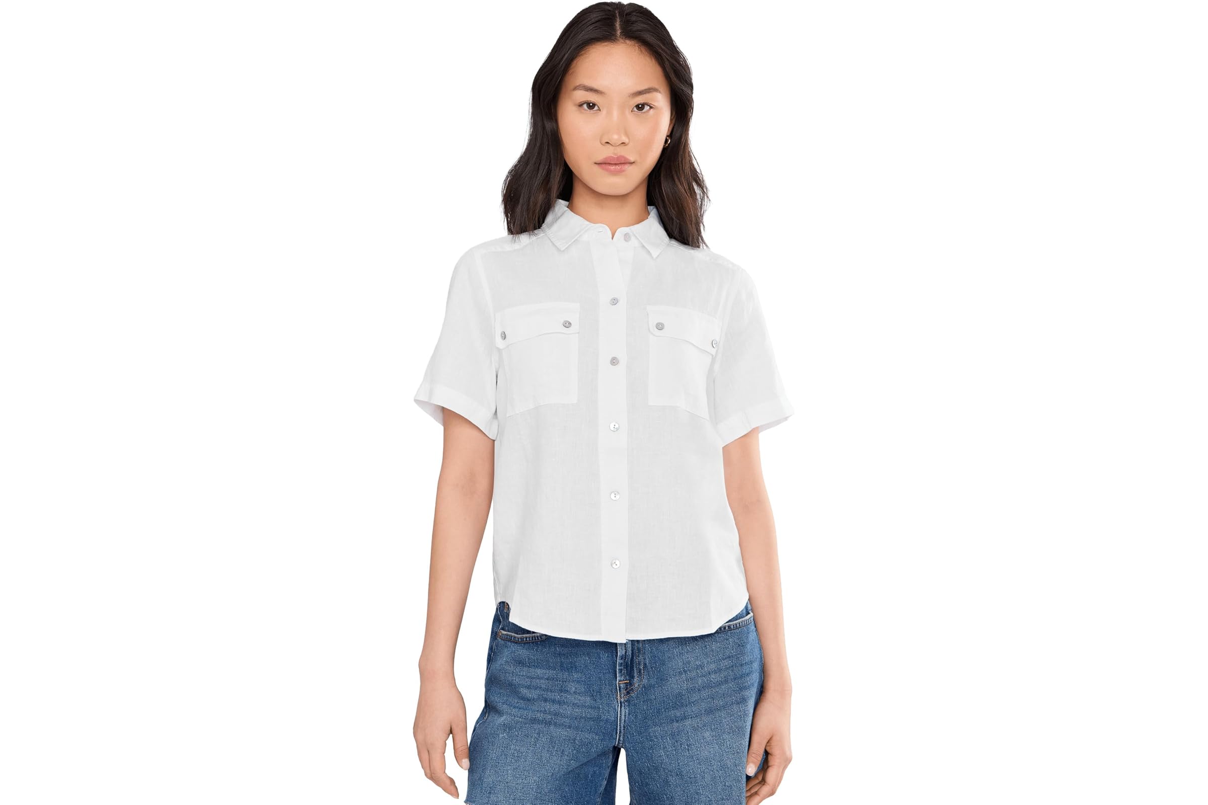 Tommy Bahama Coastalina Short Sleeve Utility Pocket white