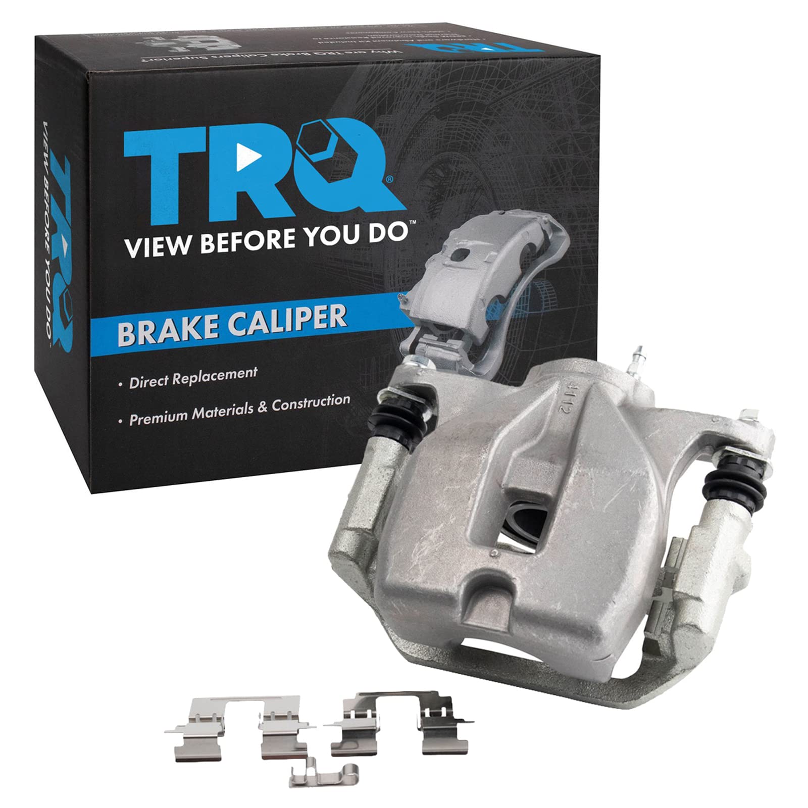 TRQ Rear Right Brake Caliper w/Bracket Passenger Side