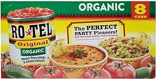 Rotel Original Organic Diced Tomatoes & Green Chilies, 10 Ounce Can (Pac...
