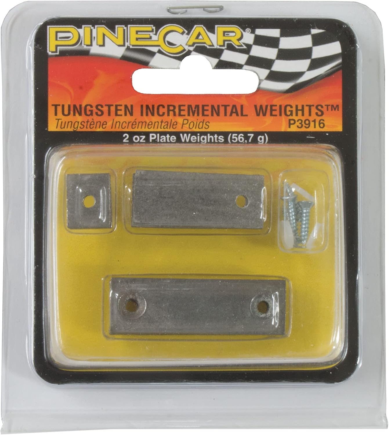 Woodland Scenics Pine Car Derby Weights Tungsten Incremental Weight Plate, 2-Ounce