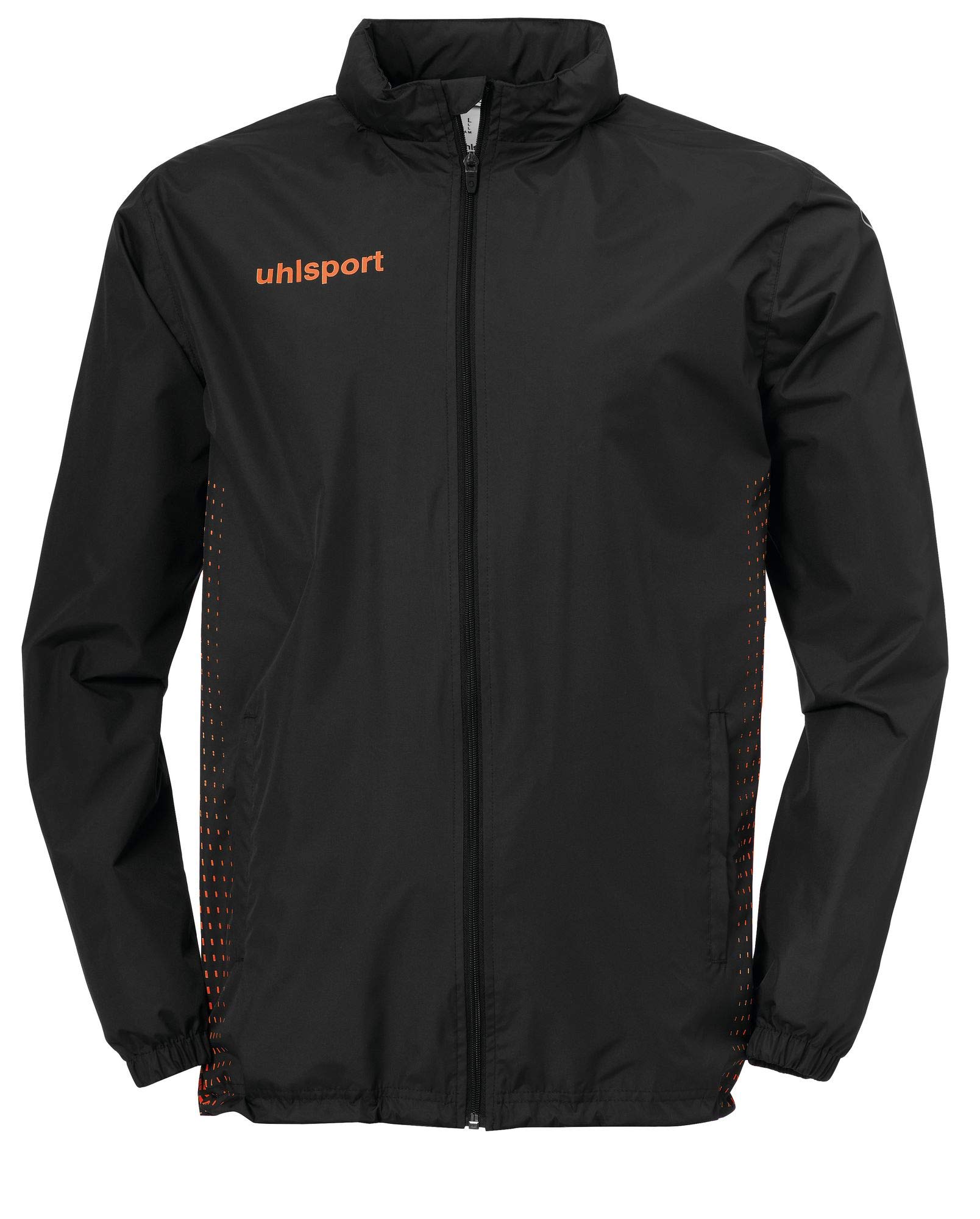 Uhlsport Uhlsh Men Score Rain Jacket Men's Jacket - Black/Fluo Orange, XXX-Large