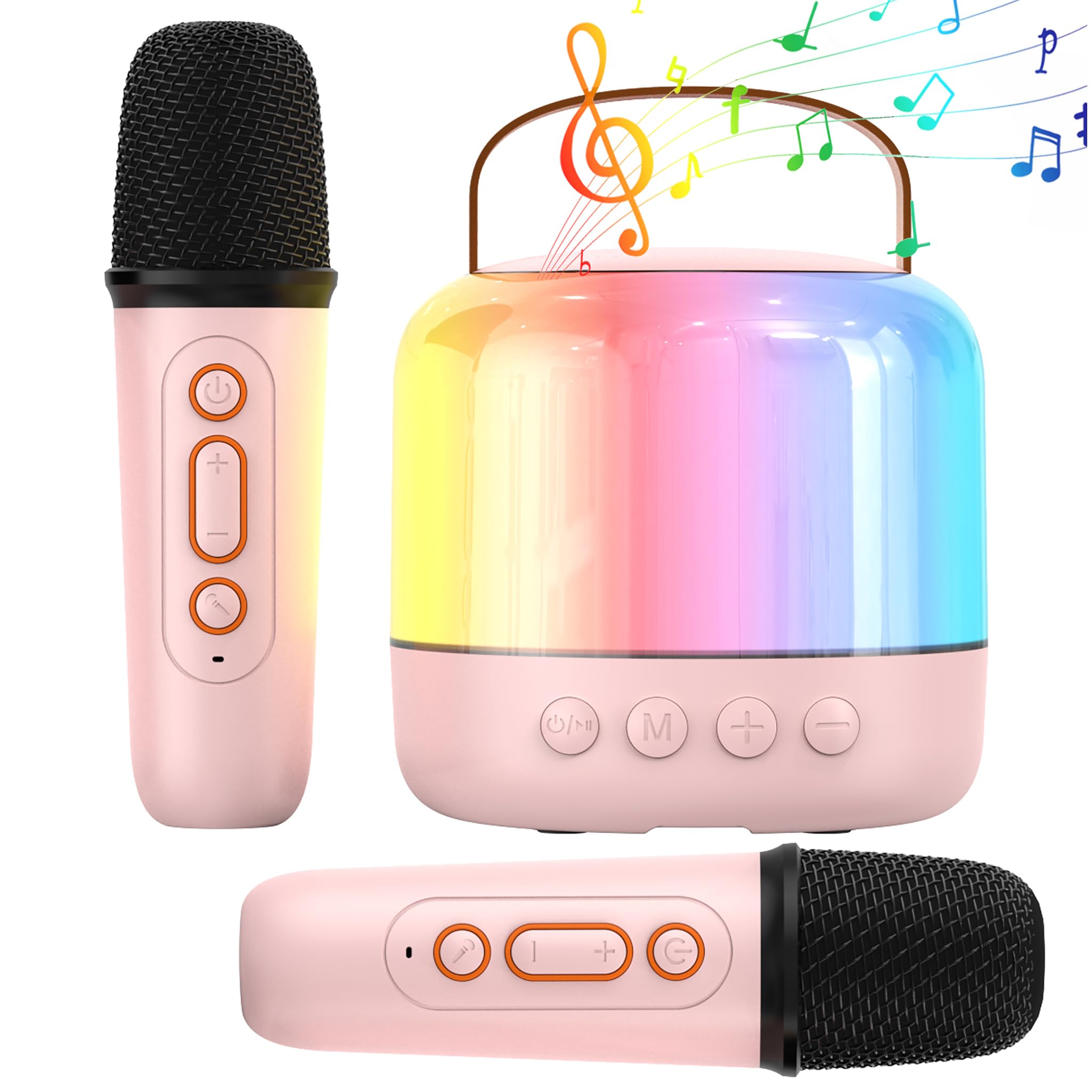 Karaoke Portatile JYX Con 2 Microfoni - Altoparlante Bluetooth E Luci LED - Foto 12