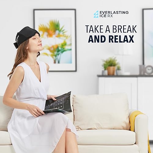 Miniatura 7 de Everlasting Ice RX Mascarilla refrescante para la hinchazón  Máscara de ojos de gel reutilizable  Bolsa de hielo para ojos para migrañas, dolor