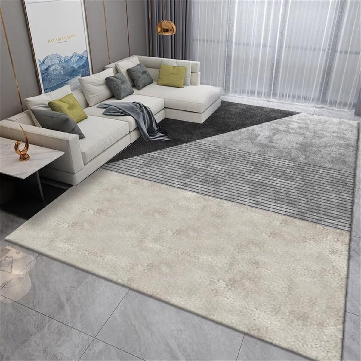 Tapis décoration antisalissure gris pour sublimer votre intérieur