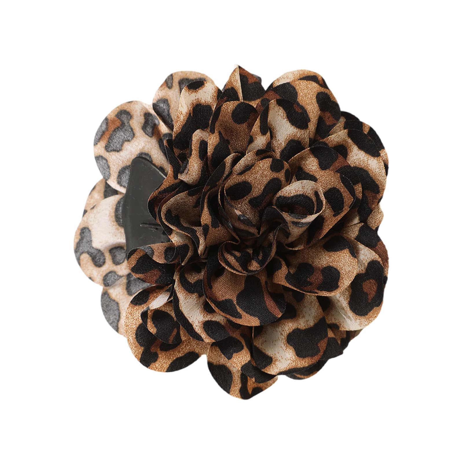 Maxtonser Fashionable Retro Leopards Pattern Hair Clamp Elegant Hairpieces Hairpin Comfortable Party Headwear for Stylish Women