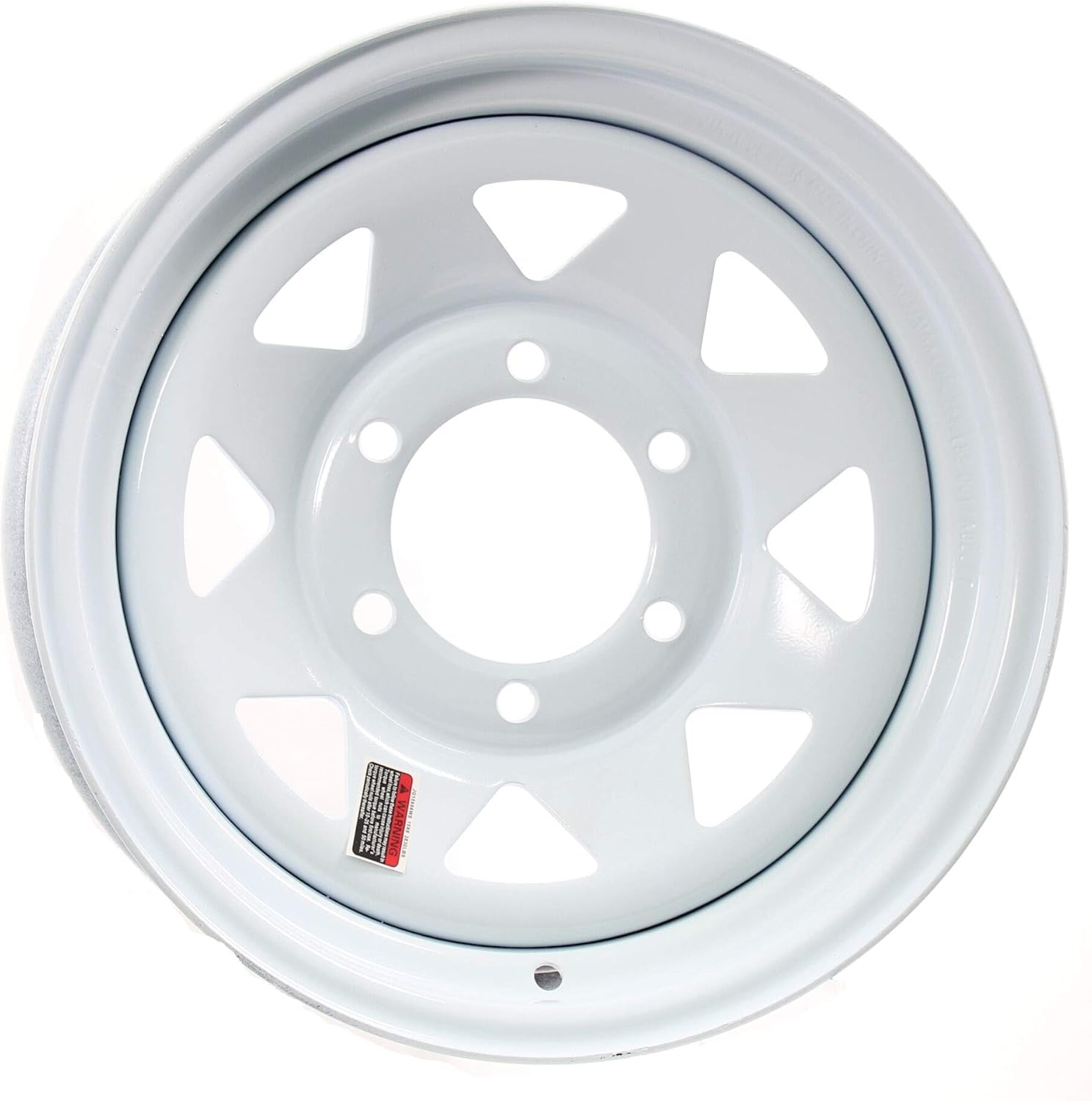 eCustomrim Trailer Wheel Rim 16X6 6 Lug White Spoke