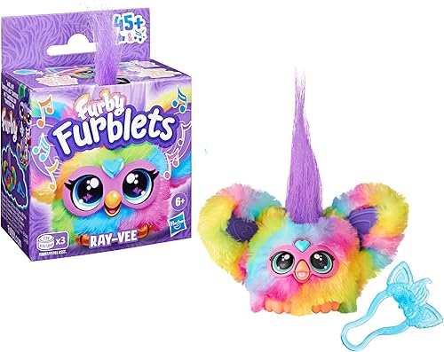 Miniatura 11 de Furby Furblets Ray-Vee Mini Friend, más de 45 sonidos, música electrónica y frases de furbish, juguetes de peluche electrónicos para niñas y niños