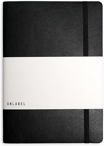 Cuaderno de cuadrícula de puntos, tapa blanda de doble capa A5 (5.75 x 8.25 pulgadas), diario de viñetas, 189 páginas pre-numeradas, 3.53 ozm (cuero