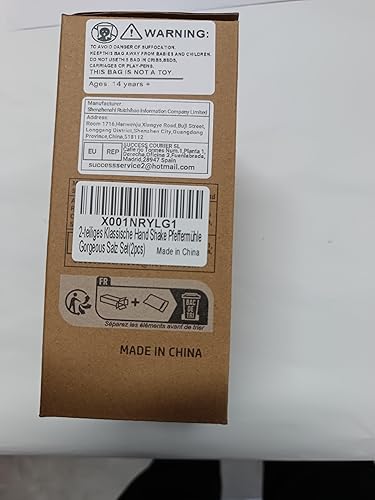 Miniatura 8 de 1-piece classic hand shake pepper mill gorgeous salt set, EP material acrylic, ceramic blades with adjustable coarse mill, enjoy your best freshly