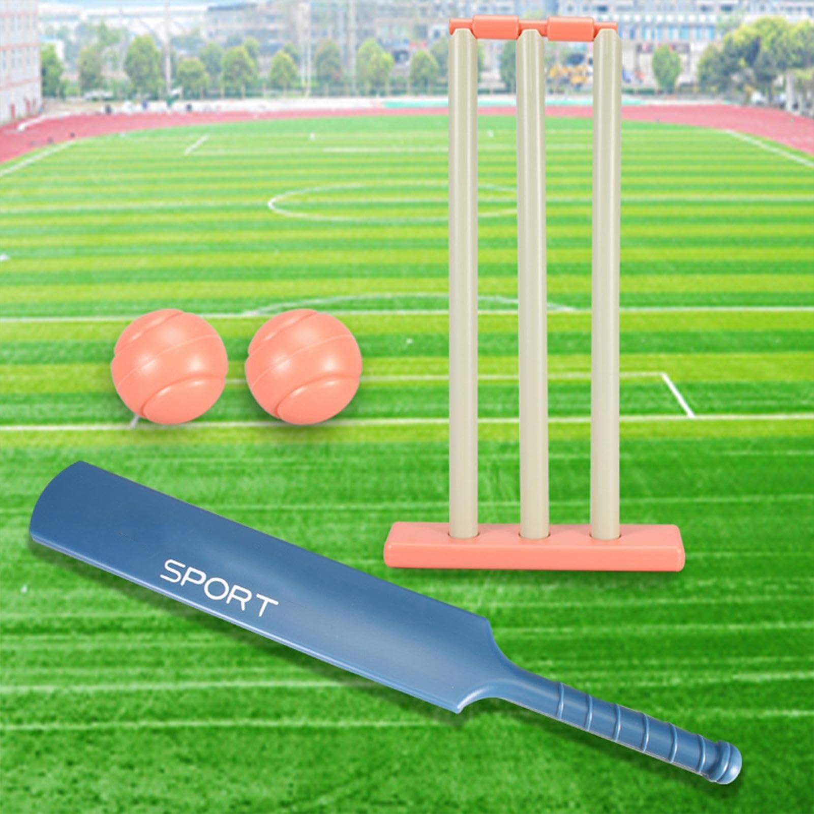 Bate Y Pelota Con Base Para Niños – Juego De Lanzamiento Y Golpeo, Impermeable Y Resistente Para Edades 3+