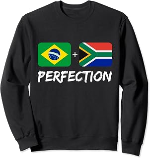 South African Plus Brazilian Perfect Mix Heritage Flag Sweatshirt