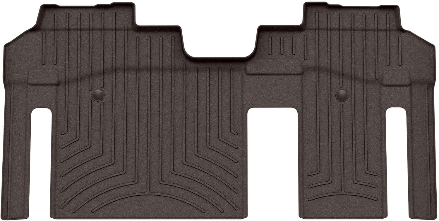WeatherTech FloorLiner HP Custom Fit Floor Mats for Toyota Sienna - 2nd Row (4716413IM), Cocoa