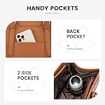 LOVEVOOK Laptop Bag for Women 15.6 inch Laptop Tote Bag with Clutch Purse