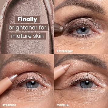 PRIME PROMETICS PrimeEyes Eye Brightener for Mature Women Creamy Eye Shadow Sticks Easy Application, Quick Eye Lift Effect Hypoallergenic, Long Wear, Water-Resistant (Afterglow)