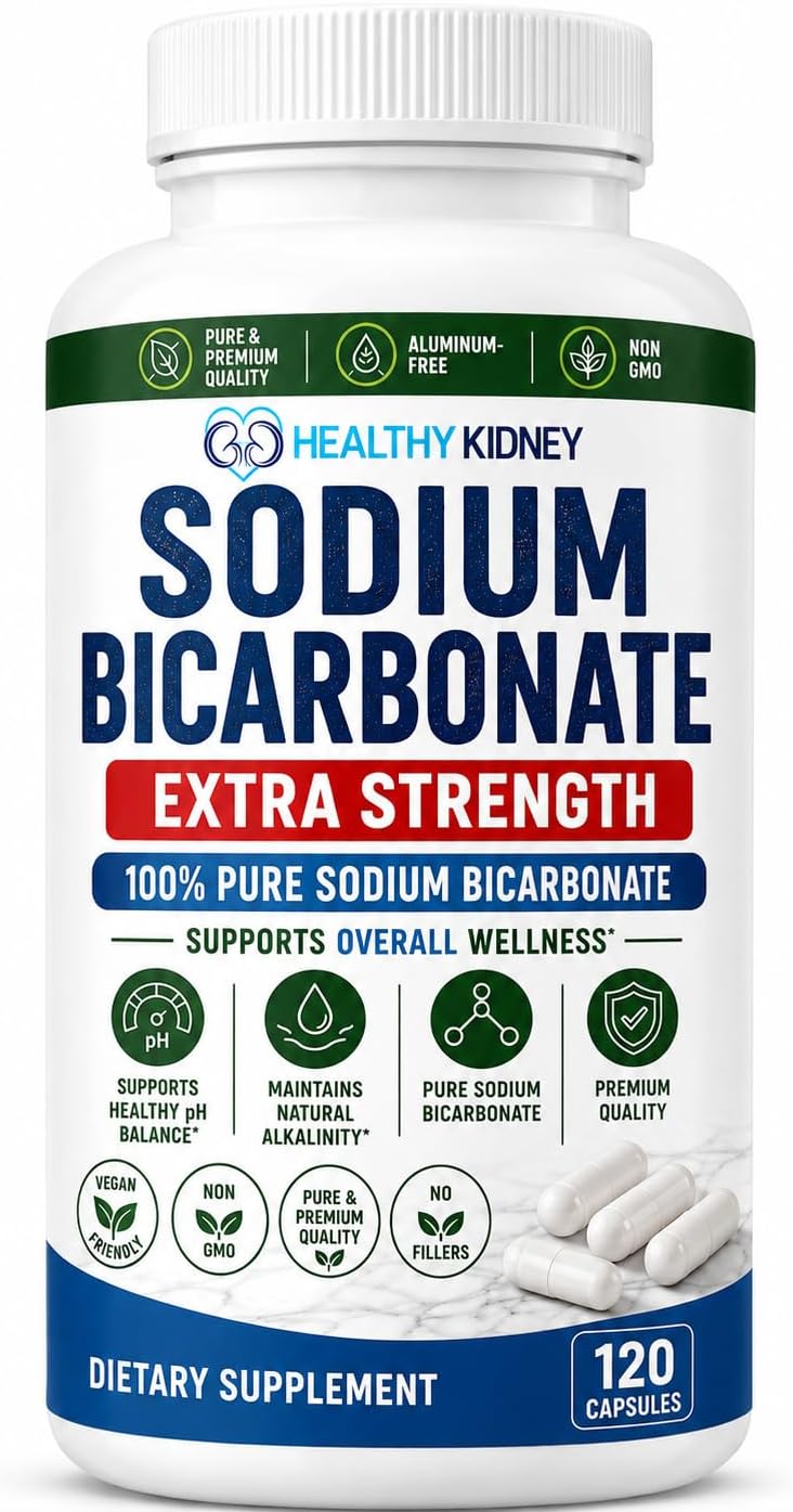 Sodium Bicarbonate Capsules Extra Strength 1300mg Organic Use No Junk. 1 Sodium Bicarbonate Capsule is 1300mg. Pure Sodium Bicarb Tablet