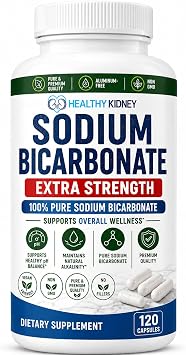 Sodium Bicarbonate Capsules Extra Strength 1300mg Organic Use No Junk. 1 Sodium Bicarbonate Capsule is 1300mg. Pure Sodium Bicarb Tablet