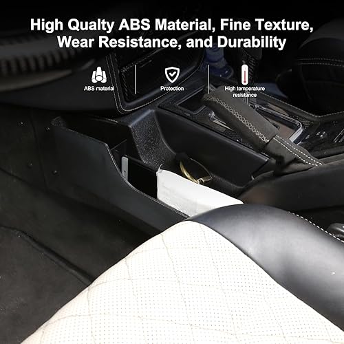 Miniatura 2 de HIRUFAT - 1 bandeja organizadora lateral para freno de mano para Mercedes Benz Clase G 2004-2011, accesorios de caja de almacenamiento lateral de