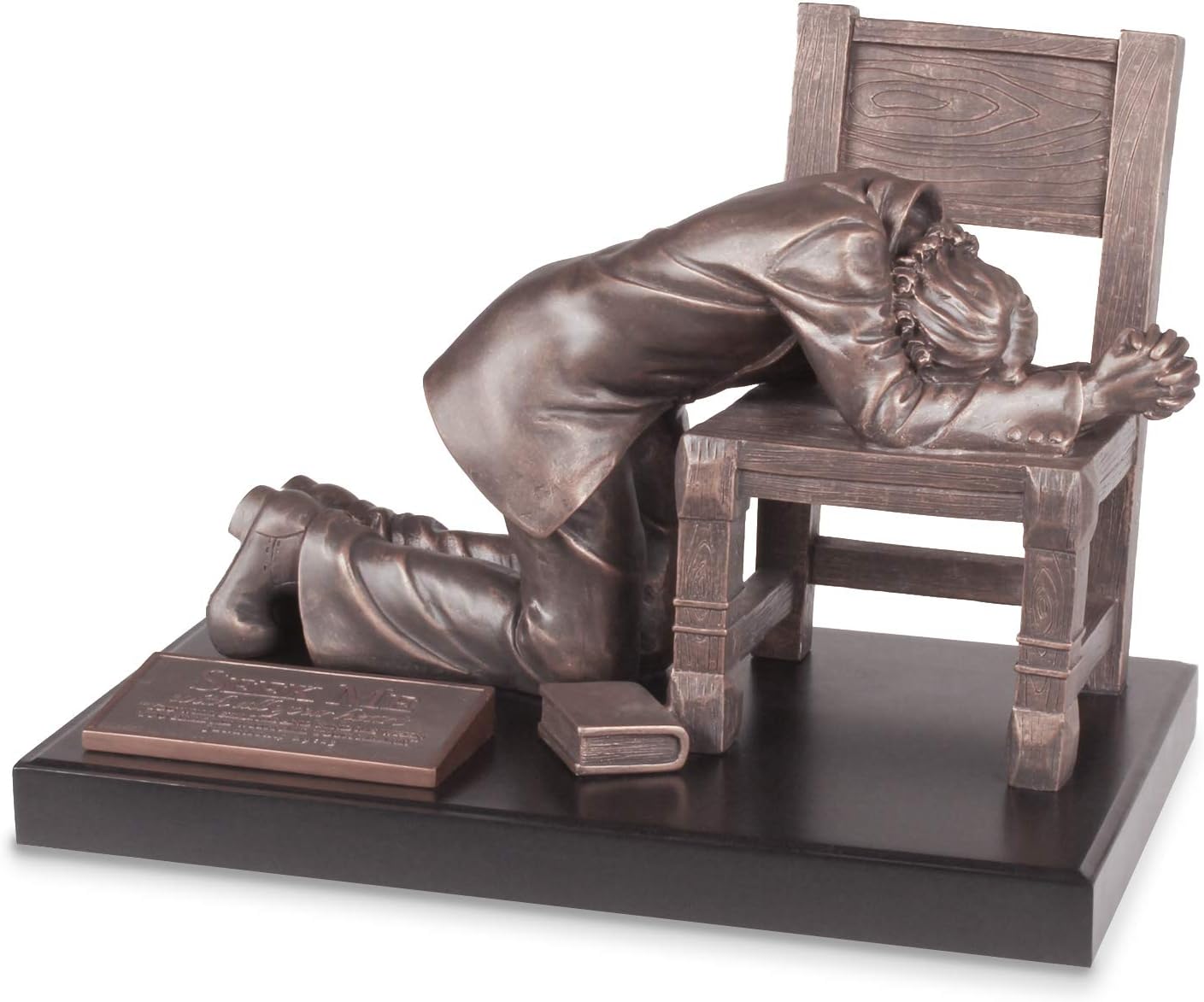 Lighthouse Christian Products Hombre De Oración (Praying Man) Bronzelike Finish 5.5 x 7.5 Resin Sculpture