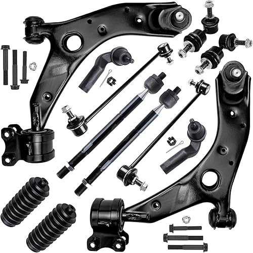 Miniatura 35 de Detroit Axle - Kit de suspensión delantera FWD de 12 piezas para Toyota Matrix Pontiac Vibe 2003 2004 2005 2006 2007 2008, 2 brazos de control
