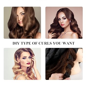 Heatless Curls Headband Adjustable Heatless Hair Curler, Removable Claw Design No Heat Curling Rod Headband Lazy Hair Curler for Long Hair, DIY Hair Rollers Styling Tool for Women Girls Curls Wave