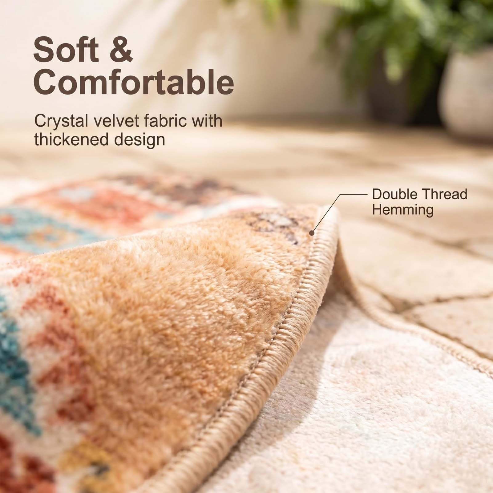 Tapis d'Extérieur, Tapis de Jardin Lavable, Revêtement de Sol Antidérapant, pour Cour, Balcon, Véranda, Camping, Camping-Car, Pique-Nique, Terrasse et Appartement