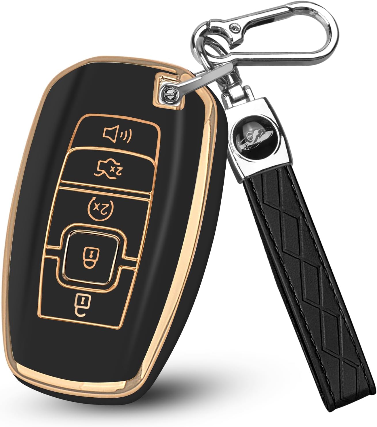MILD EAST for Lincoln Key Fob Cover Compatible with Aviator Corsair Nautilus Navigator Continental MKC MKZ MKX Key Shell Case