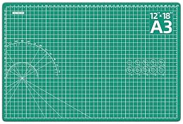 DIYSELF Cutting Mat 12in×18in, Cutting Mats for Crafts, Self Healing Cutting Mat A3, Fabric Cutting Mats Double Side for Sewing, Quilting, Craft Mat for Desktop, Matting & Mounting Materials