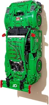 3Dudes & Dad Wall Mount Compatible with LEGO  Technic Porsche 911 GT3 R Rexy AO Racing Car 42224   Perfect-Fit Model Display Bracket   Secure & Robust   Easy Installation with Supplied Fixings