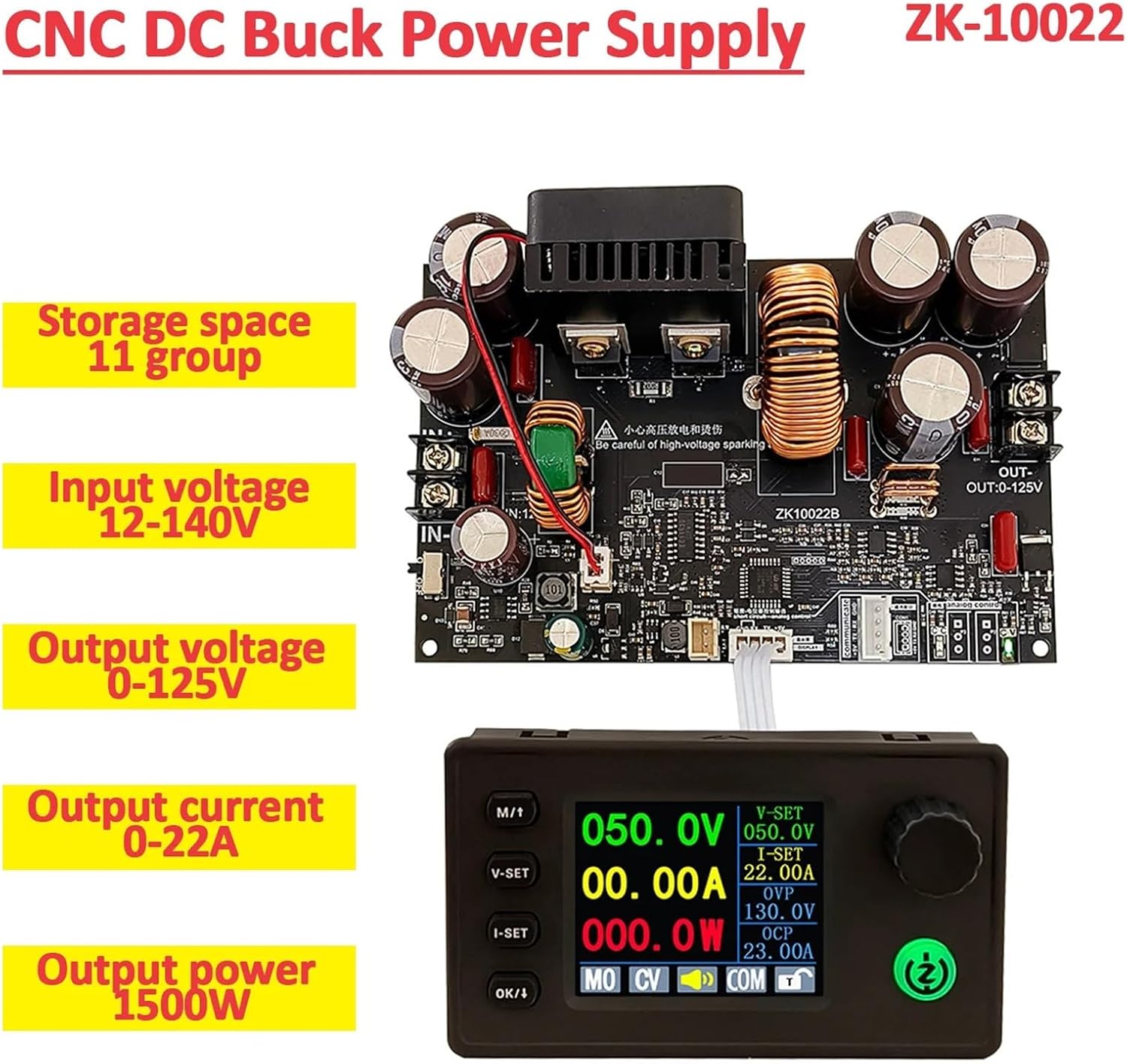 ZK-10022 CNC Power Supply with specifications