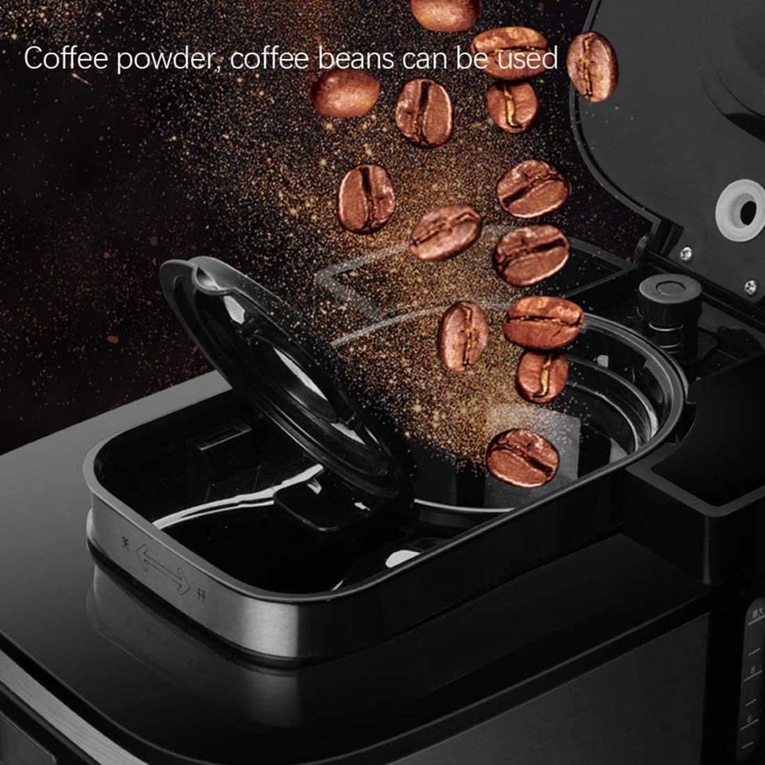 Coffee Maker, Drip Coffee Maker, Drip Maker Coffee Grinder, Digital Filter Coffee Maker Brewer, Brew Strength Settings and Digital Display