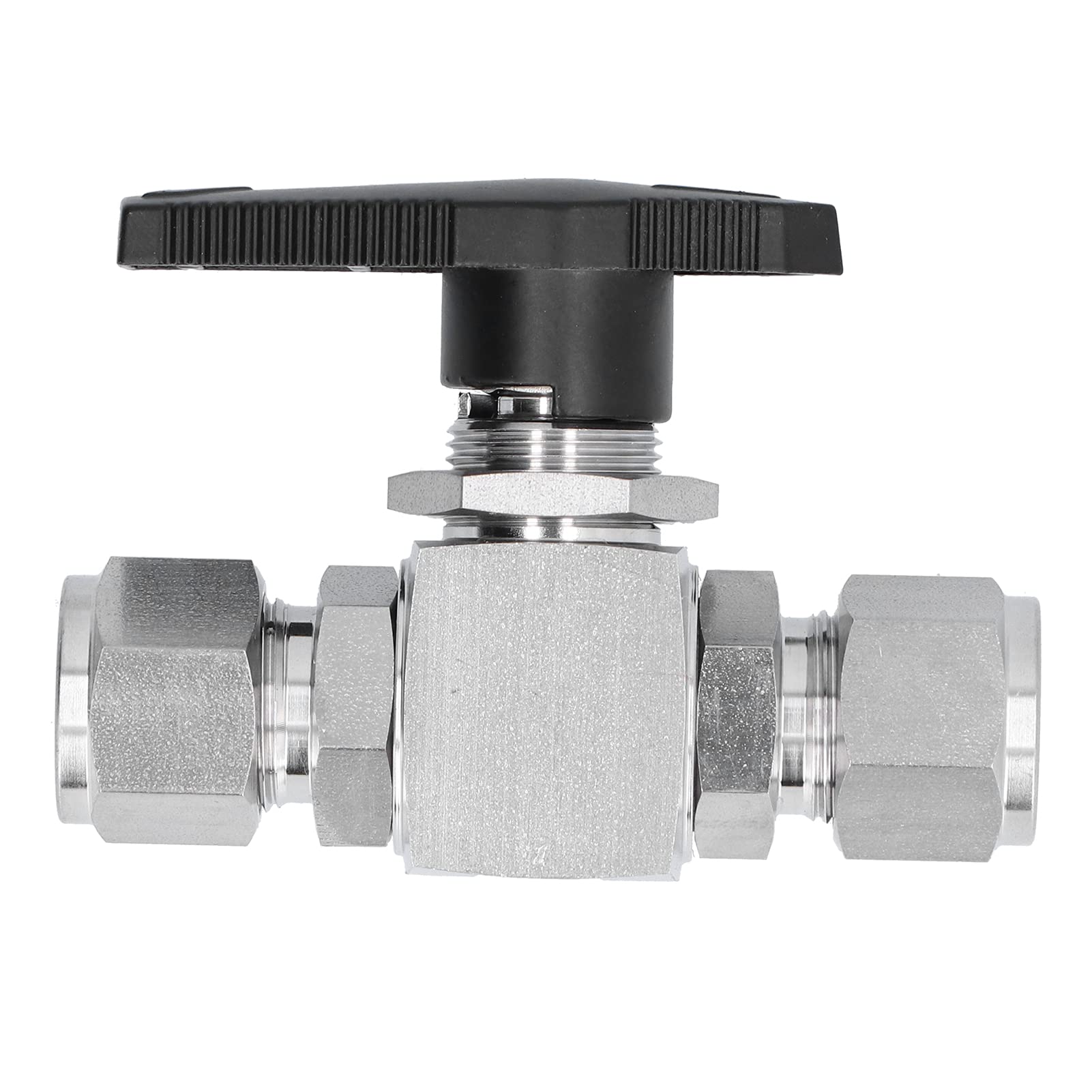 Válvula de Bola de Acero Inoxidable de 1/2 pulg. Dispositivo de Control de Fluido Directo para Uso Industrial