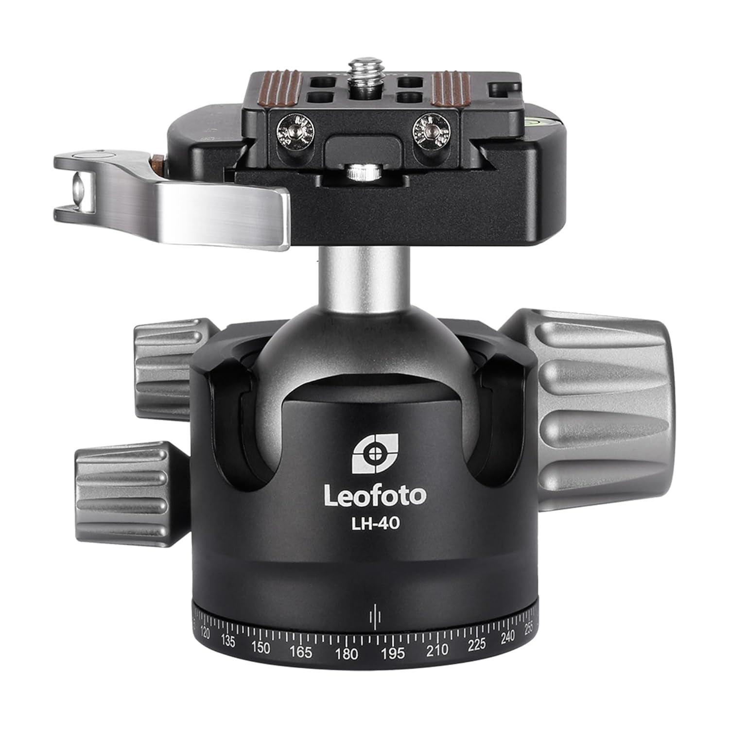LEOFOTO Low Profile Camera Tripod Ball Head 91mm Aluminium Ball Head with 1 4 Quick Release Plate 360