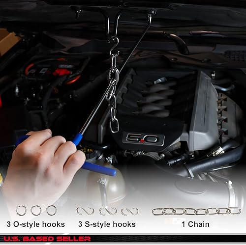 Miniatura 4 de ABN Varillas de reparación de abolladuras sin pintura con puntas, 20 varillas empujadoras de abolladuras de automóvil, kit de herramientas de