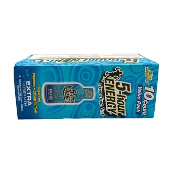 5 Hour Energy, Shots - Extra Strength Blue Raspberry, 1.93 Fl Oz, 10 Count