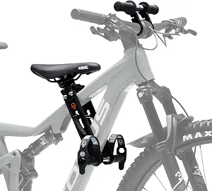 Kids Ride Shotgun Child Bike Seat & Handlebar Combo - Front Mounted for Ages 2-5, Fits Most Mountain Bikes