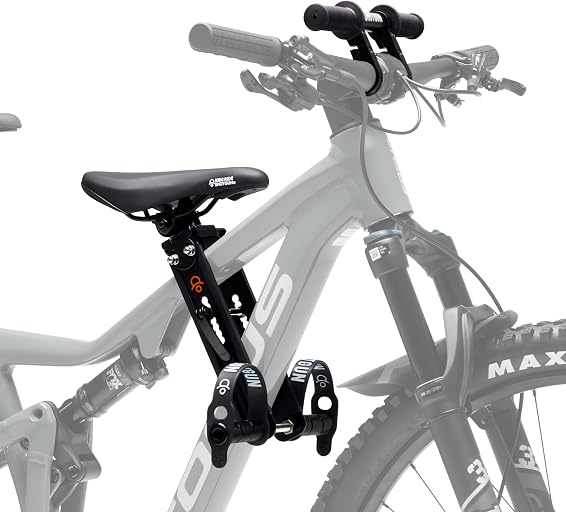 Kids Ride Shotgun - Child Bike Seat & Handlebar Combos - Front Mounted, for Children Aged 2~5 Years, Fits Most Adult Modern Mountain Bikes, Adjustable for Comfort