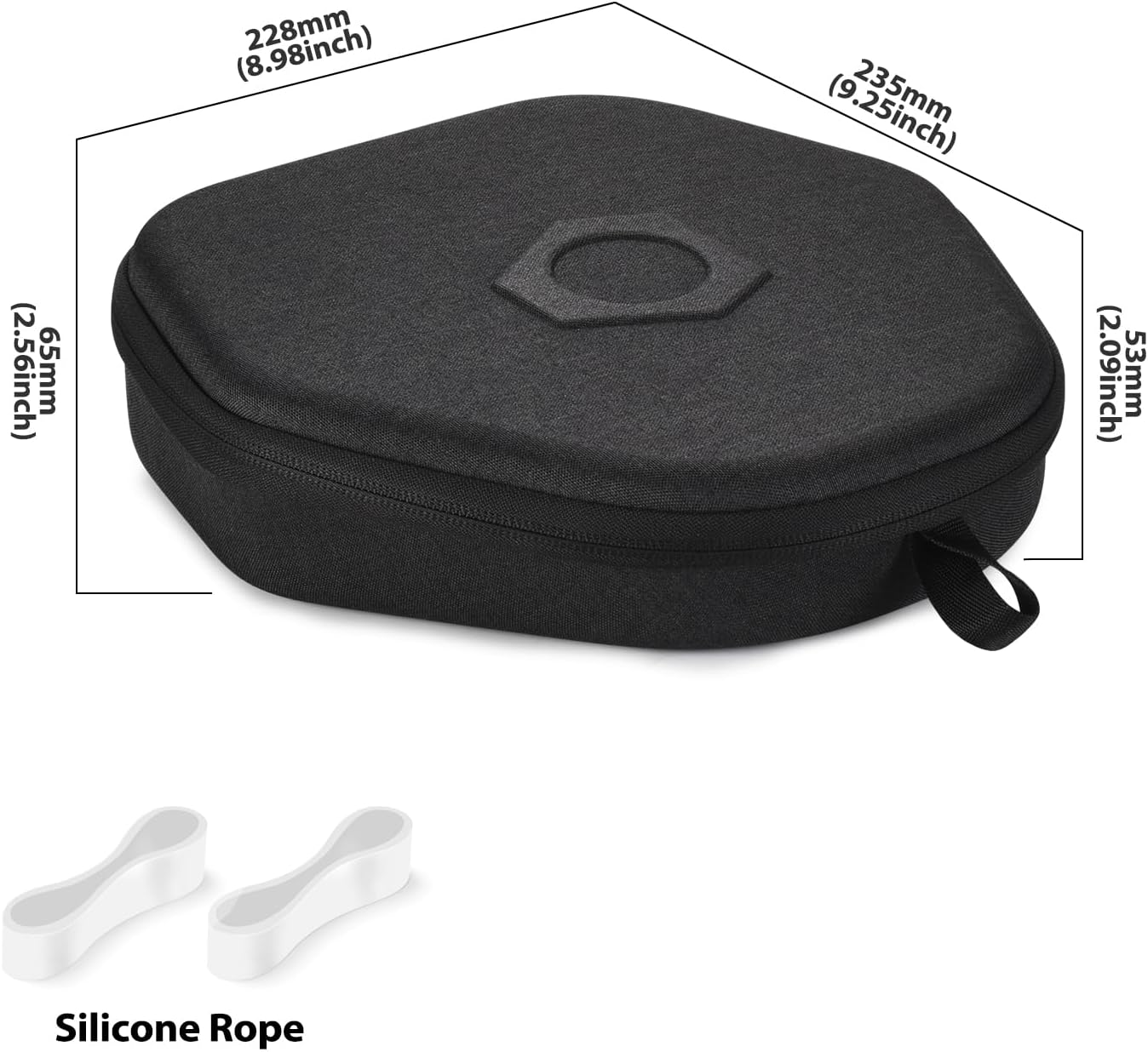 Shockproof Hard Travel Case for JBL Tune/Live Headphones – Universal Fit for 770NC/760NC/660NC/750BT & More – Compact Storage Box with Cable Organizer (Black)