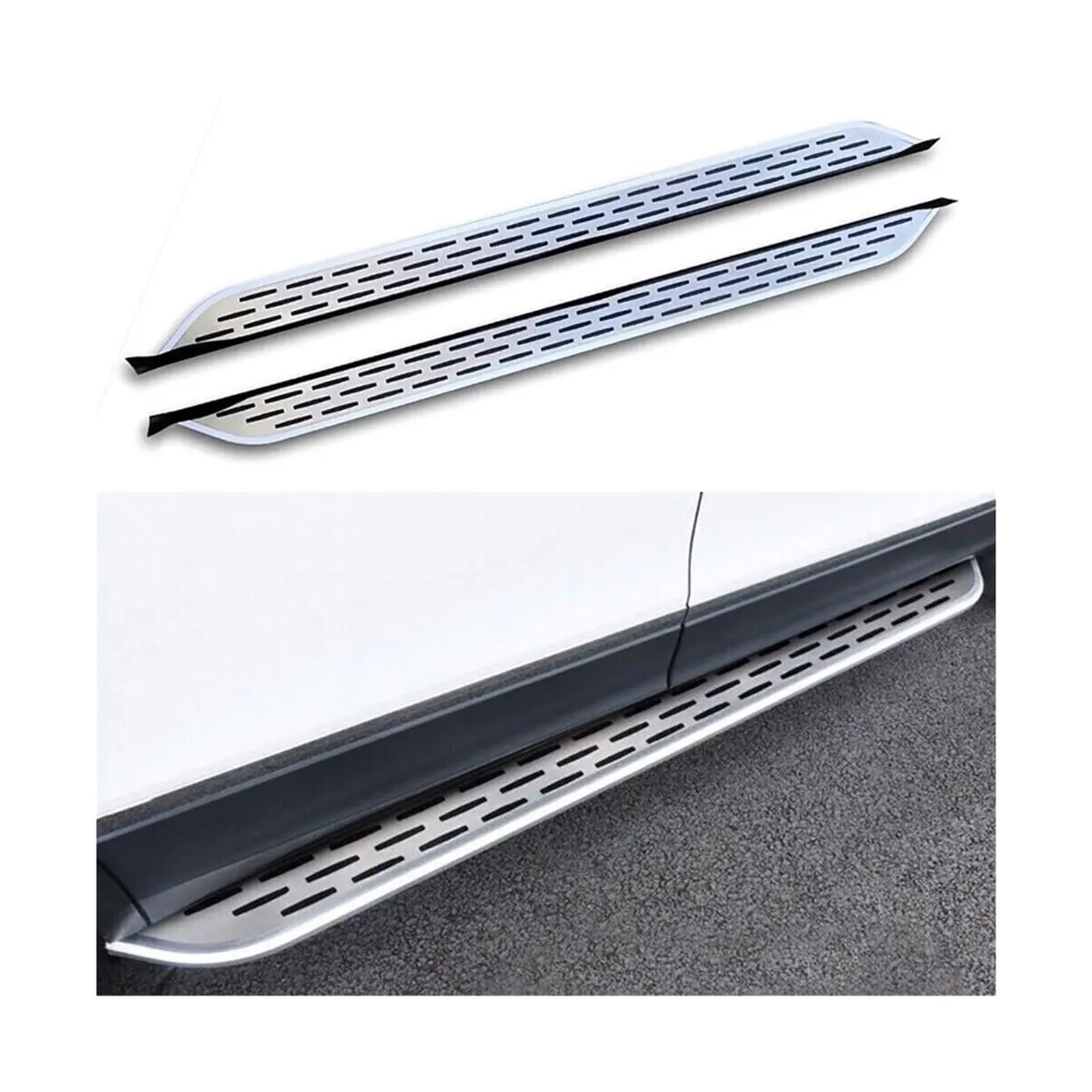 2PCS Compatible for Volvo XC60 2018-2023 2024 Fixed Side Step Running Boards Nerf Bar Pedal