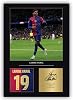 Legends Gallery Lamine Yamal Signed A4 Print Display Unframed Barcelona Gift For Boys Digitally Reproduced Signature Yamal Gifts For Boys (Framed)