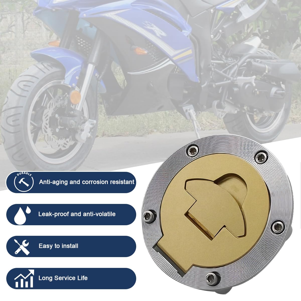 Copriserbatoio carburante con chiavi per Ducati 748 848 996 998 999 1098, Monster 620 750 S2R, Hypermotard 796 1100, ST3 ST4 ST4S, Monster 900 1200 Moto