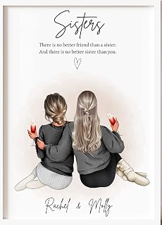 Sister Gift - Personalised Gift Sister print, gifts for her, Sisters Custom Birthday gift, Birthday gift for sister, Christmas gift for sister, Custom sister present