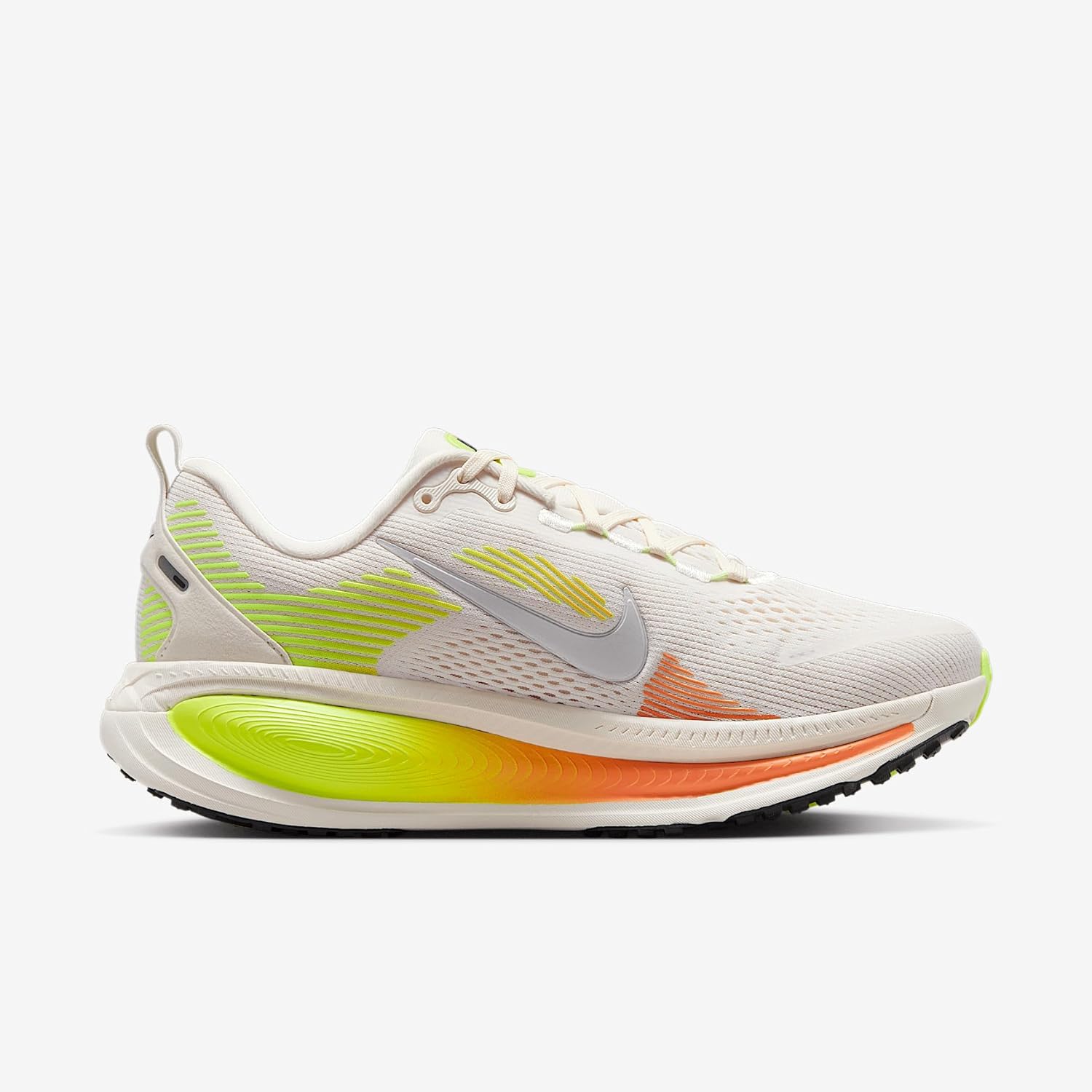 Nike Vomero 18 Women's Road Running Shoes (HM6804-002, Phantom/Light Wild Mango/Volt/Metallic Silver) Size 6