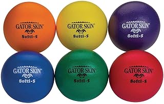 S&S Worldwide Gator Skin Softi-5 Balls. Assorted Color 5