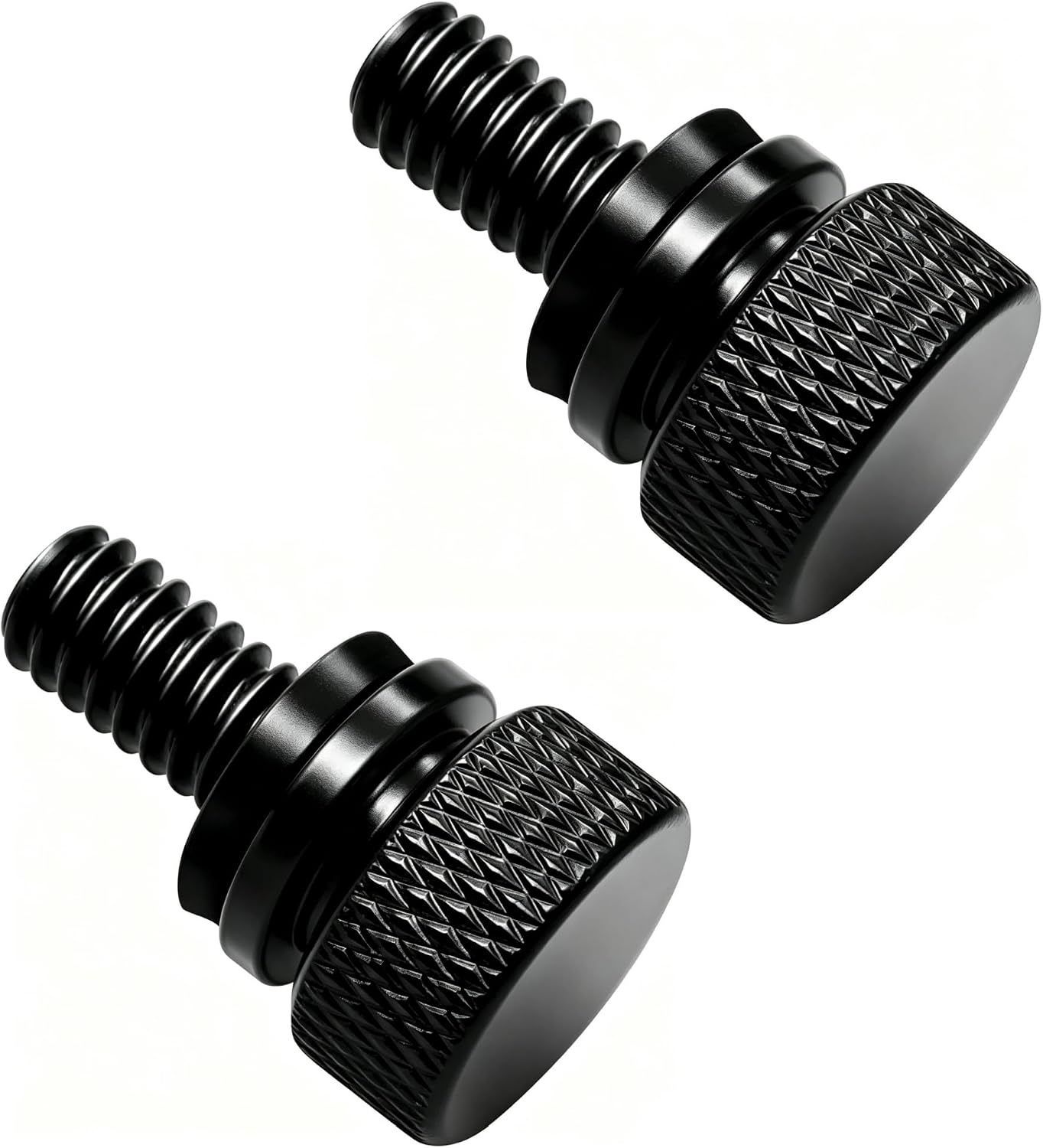 Stainless Steel Seat Bolt Rear Mount Screw Black Compatible with Harley Sportster Touring Dyna CVO Softail Street Bob Models1996-2026,2 PCS