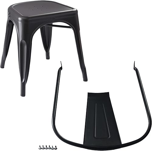 Miniatura 7 de Amazon Basics Sillas de comedor de metal, negro mate, 1 unidad (paquete de 4) Mate negro,Gris oscuro,https://www.amazon.com/dp/undefined