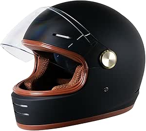 DOT Retro Vintage Full-Face Motorcycle Helmet