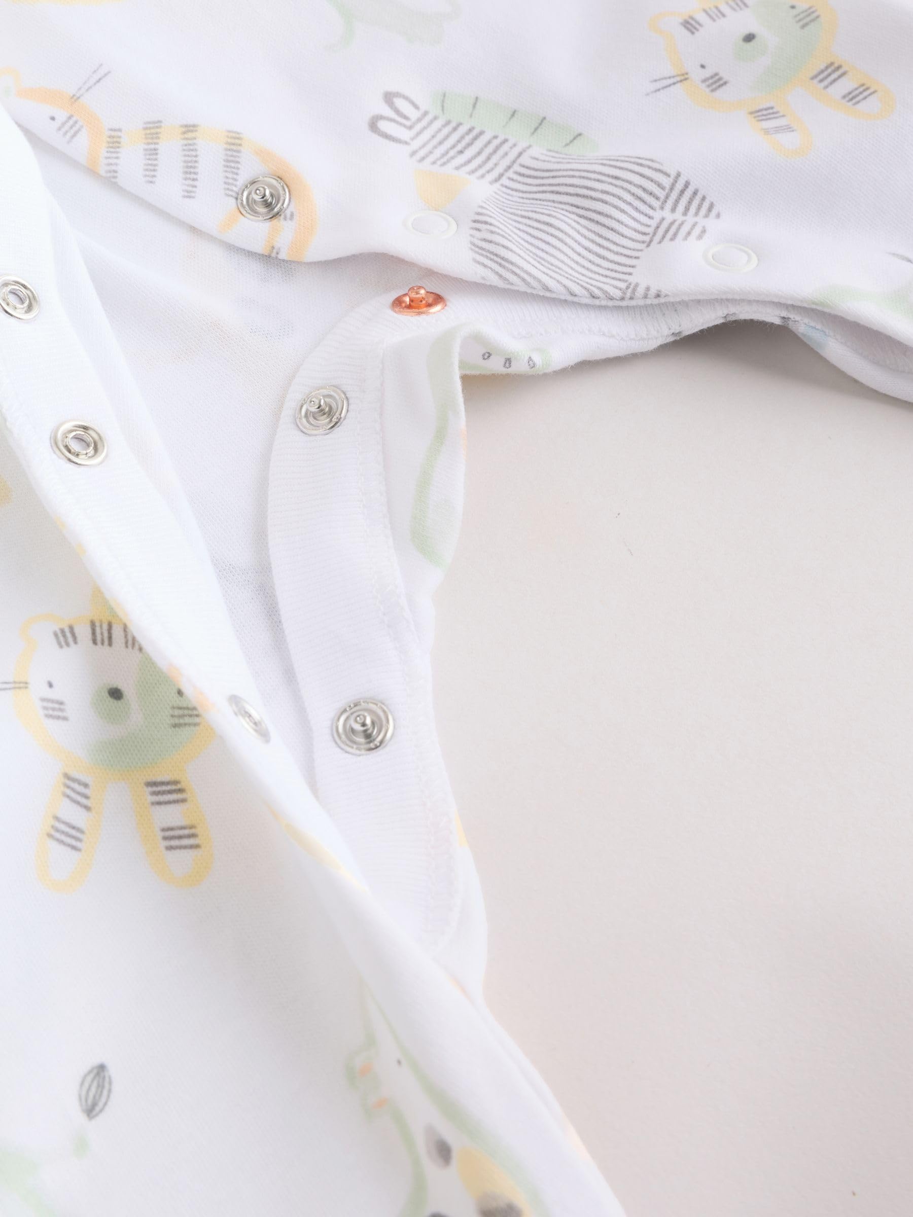 NEXT Unisex Bambino Confezione da 3 Tutine Bebè | Neonato, Standard, Mid Rise, Button, 100% cotone