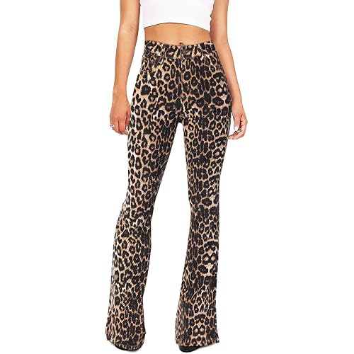 KDF Flare Jeans for Women Women's Bootcut Bell Bottom Jeans High Waisted Stretch Slimming Bell Bottoms Jeans